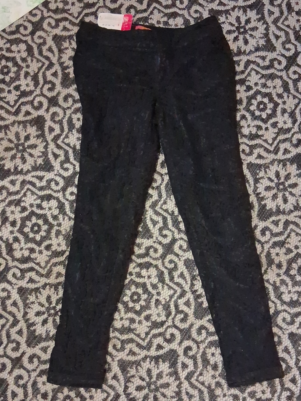 Black Lace Skinny Pants for Women/Juniors